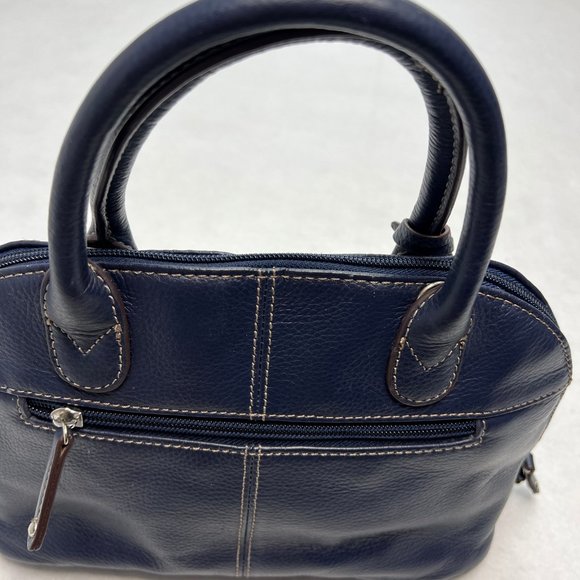 Tignanello Blue Leather Small Handbag - Picture 6 of 15